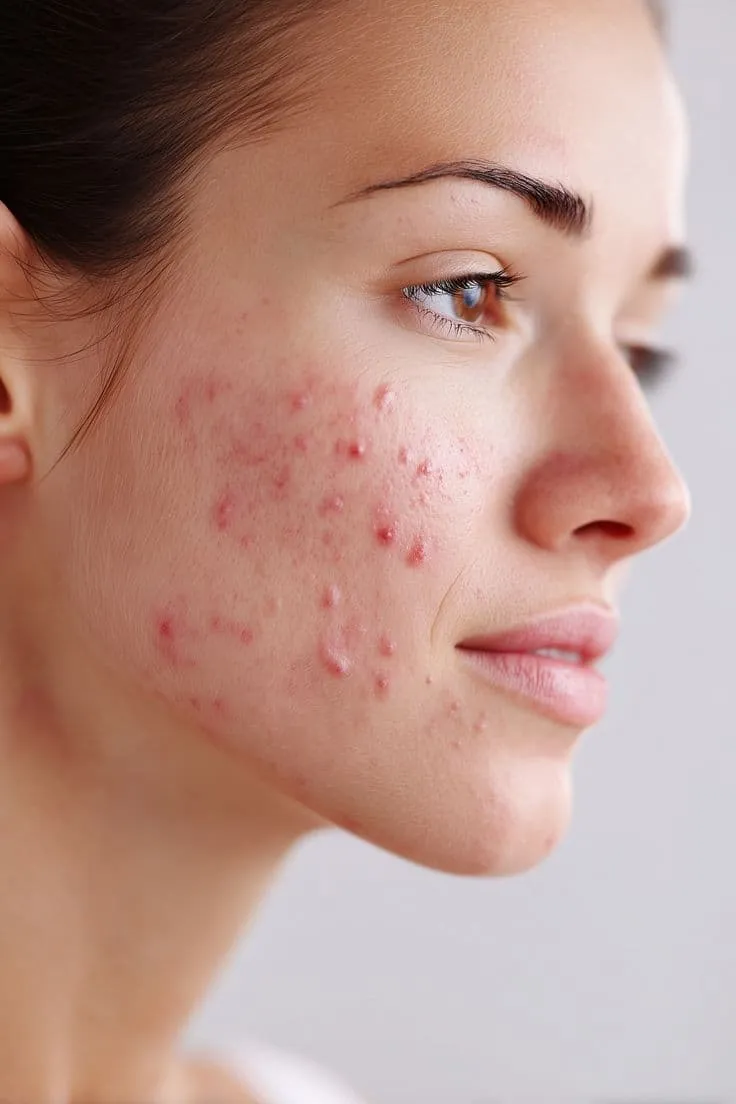 Before Acne Treatment at Healthfusion clinic Kharadi Pune